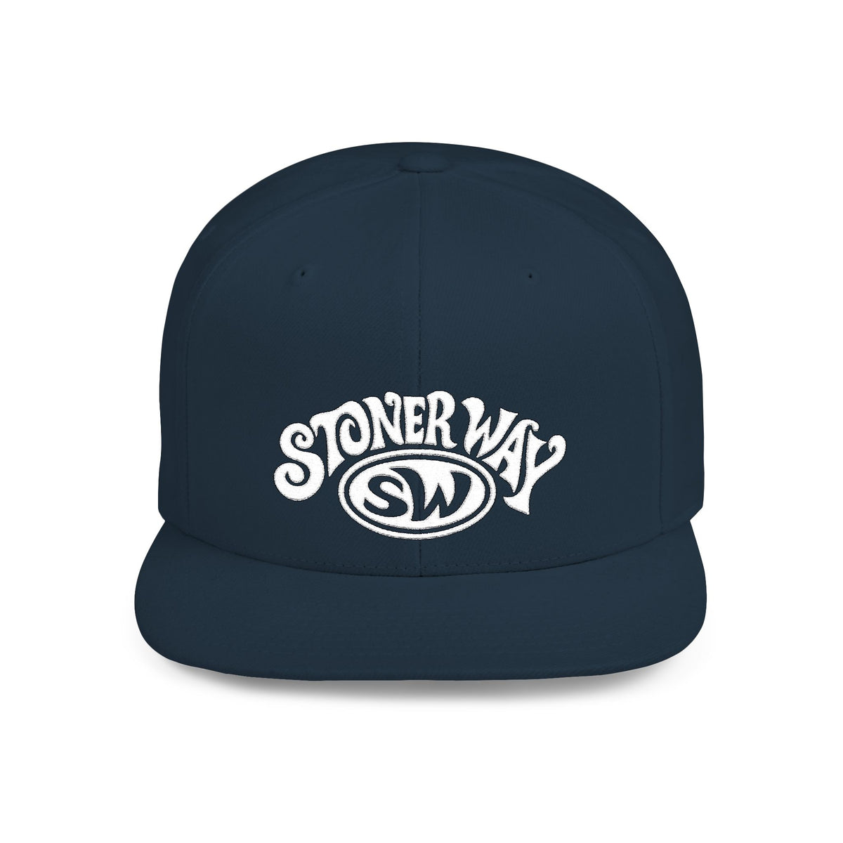 Stoner Way Embroidered Flat Bill Snapback Hat