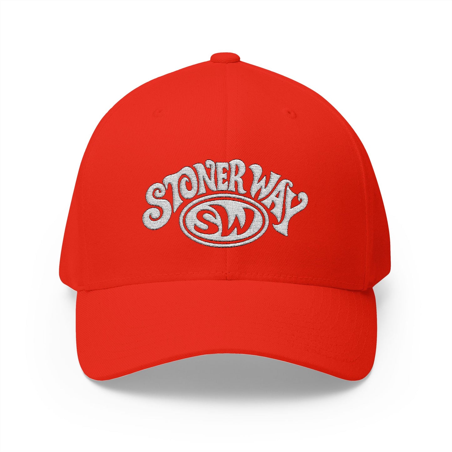 Stoner Way Logo Embroidered Fitted FlexFit Dad Cap