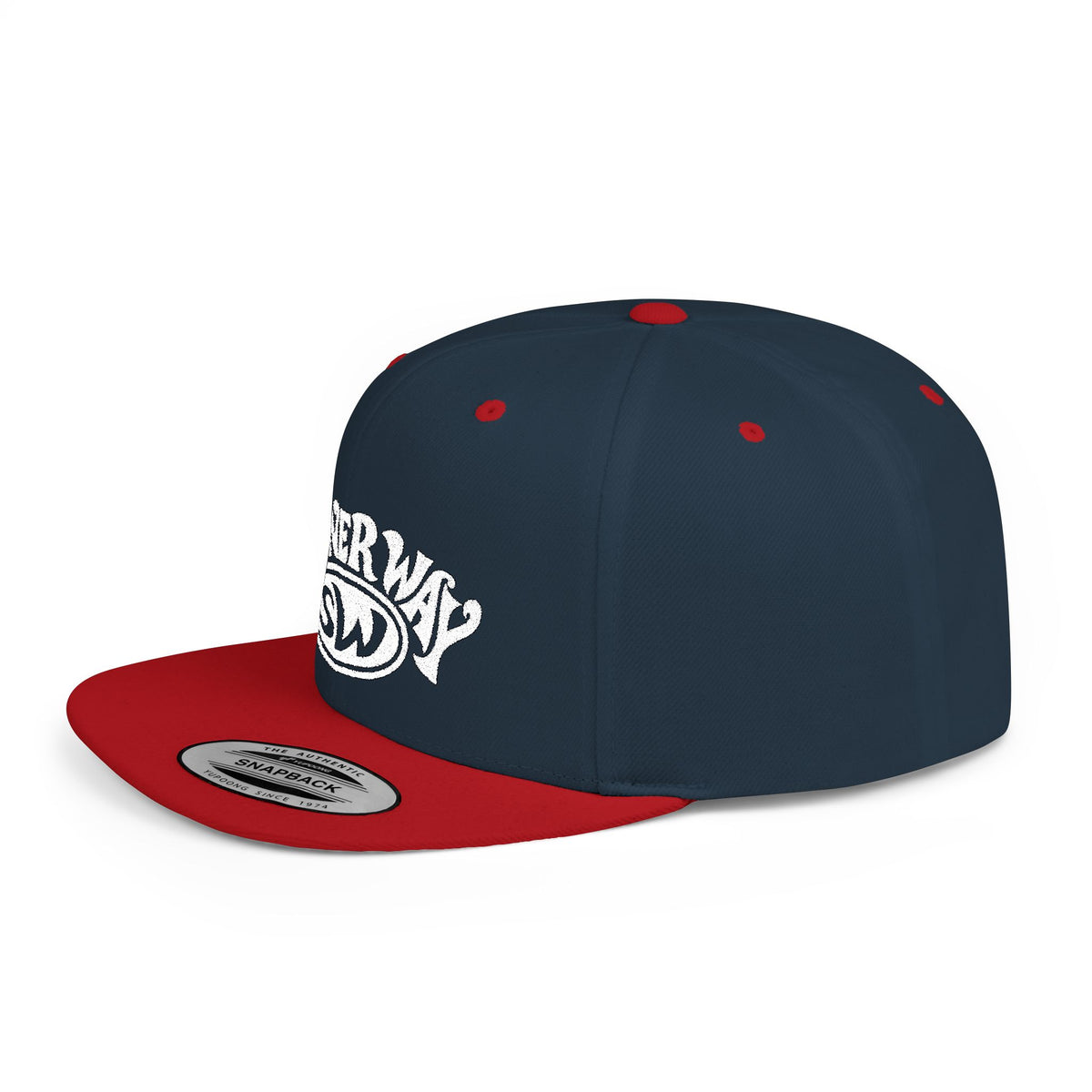 Stoner Way Embroidered Flat Bill Snapback Hat