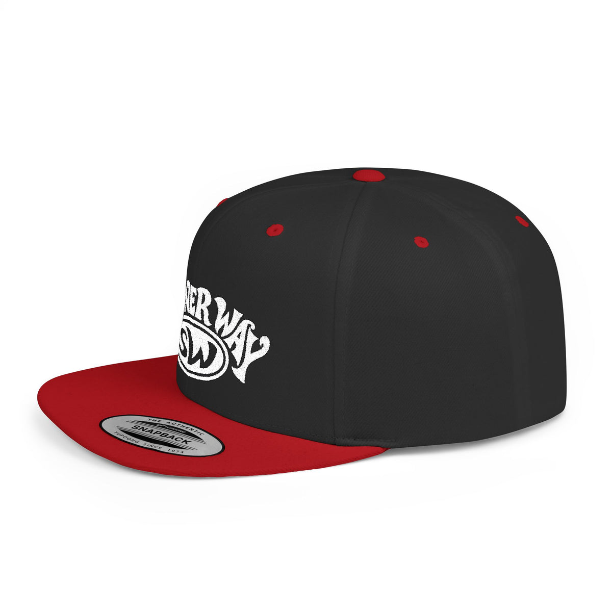 Stoner Way Embroidered Flat Bill Snapback Hat