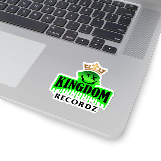 Kingdom Recordz Kiss-Cut Stickers - Waterproof Decals for Laptops, Hydro Flasks, Cars, Skateboards, and More
