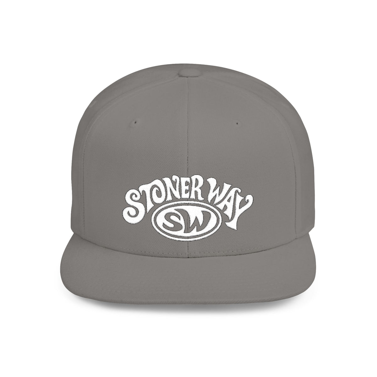 Stoner Way Embroidered Flat Bill Snapback Hat