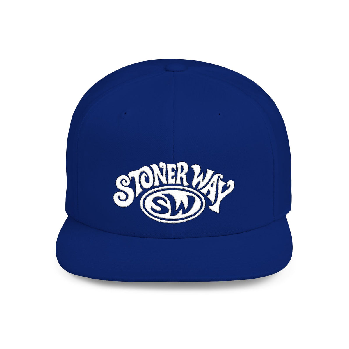 Stoner Way Embroidered Flat Bill Snapback Hat