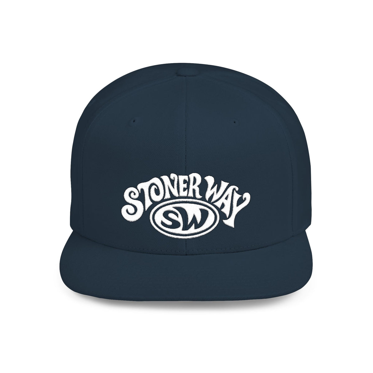 Stoner Way Embroidered Flat Bill Snapback Hat
