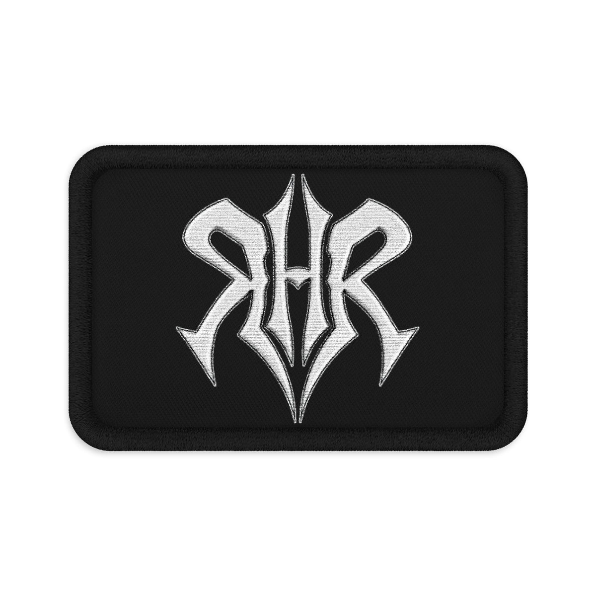 Rip Hop Records RHR Logo Embroidered Patch - White/Black