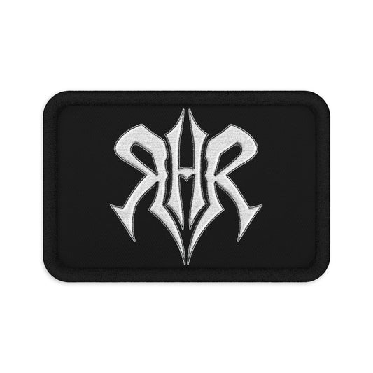 Rip Hop Records RHR Logo Embroidered Patch - White/Black