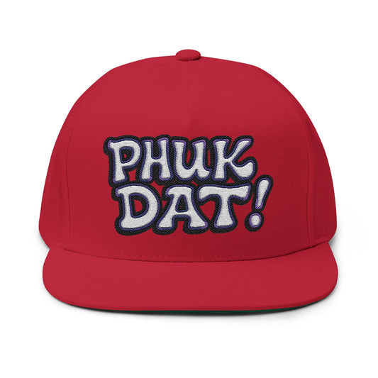 Phuk Dat Embroidered Flat Bill Yupoong Snapback
