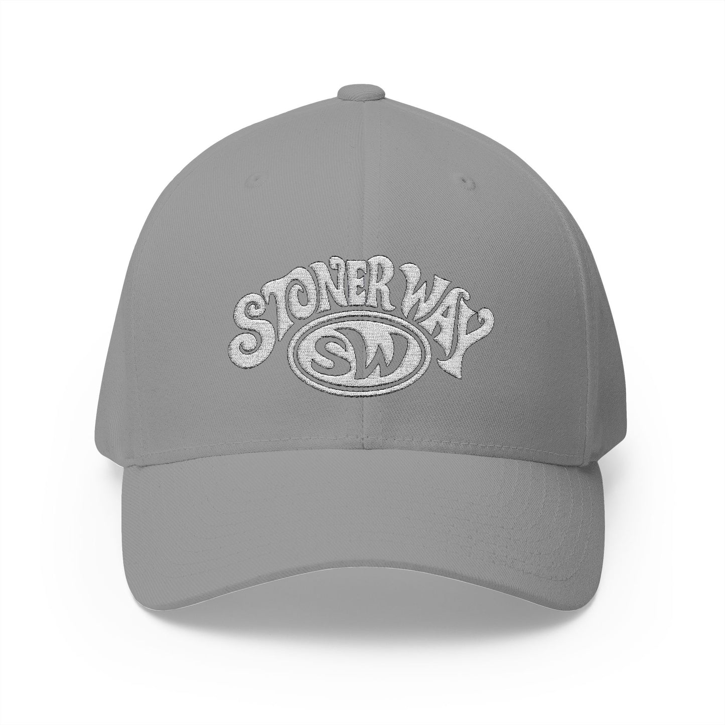 Stoner Way Logo Embroidered Fitted FlexFit Dad Cap
