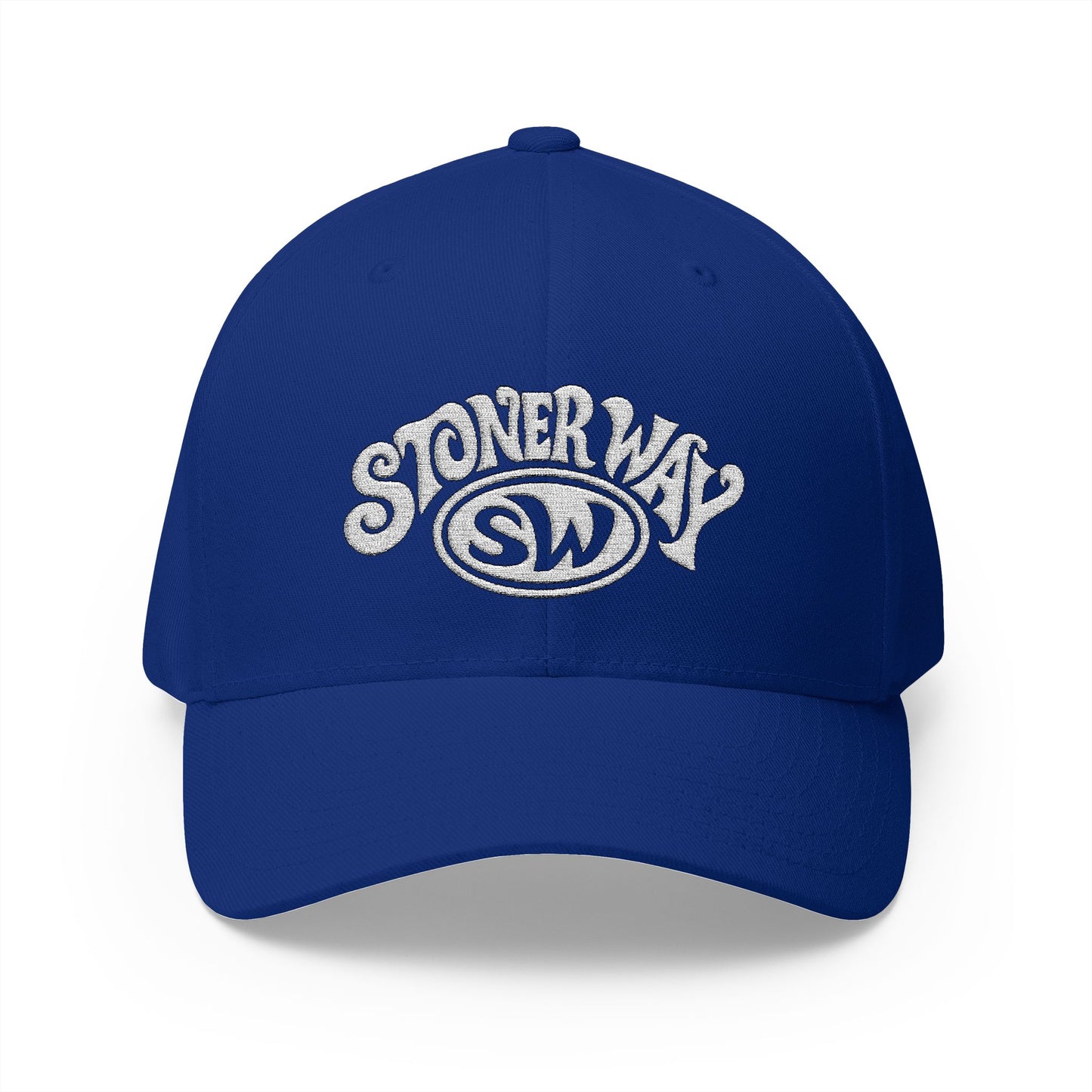 Stoner Way Logo Embroidered Fitted FlexFit Dad Cap