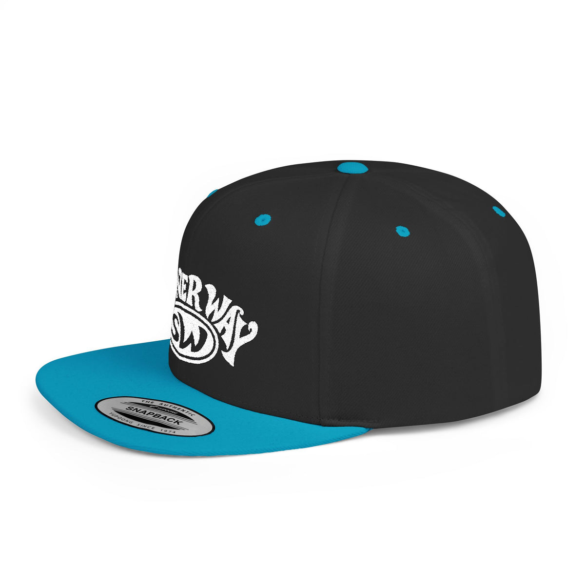 Stoner Way Embroidered Flat Bill Snapback Hat