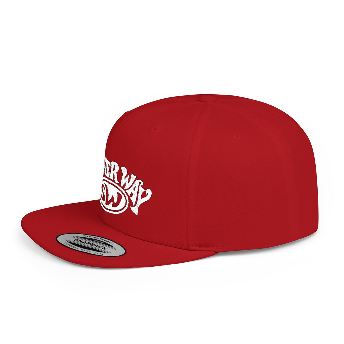 Stoner Way Embroidered Flat Bill Snapback Hat