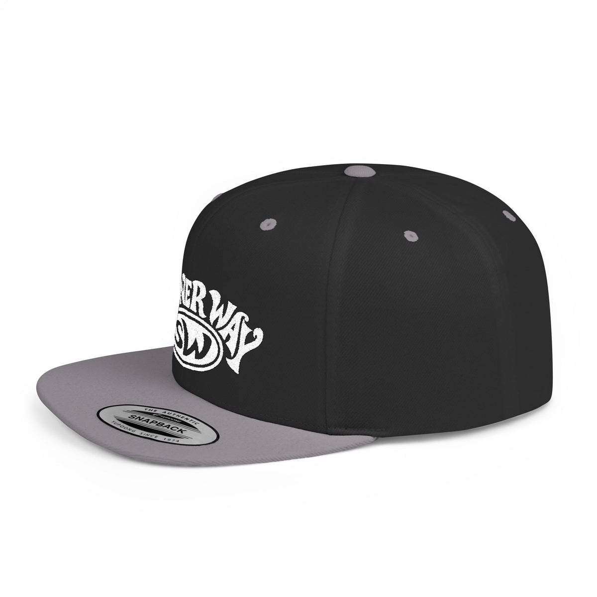 Stoner Way Embroidered Flat Bill Snapback Hat