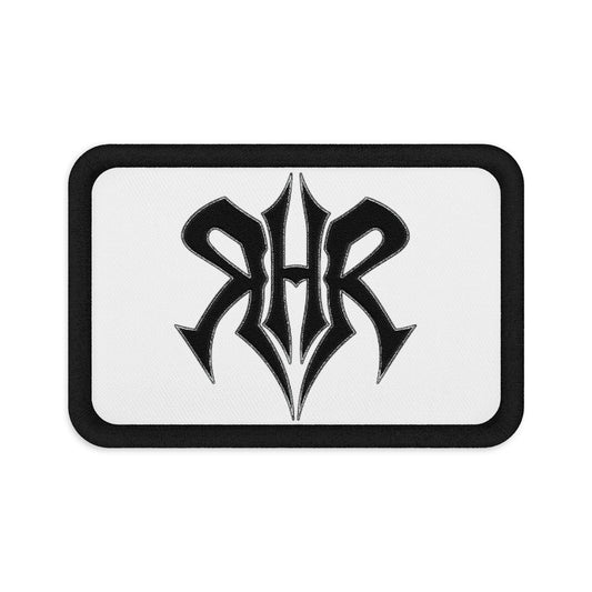 Rip Hop Records RHR Logo Embroidered Patch - Black/White