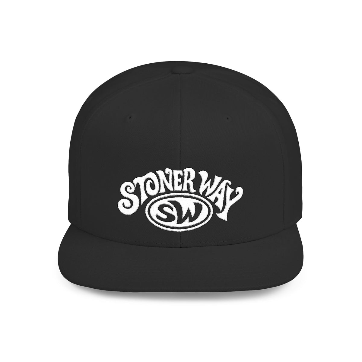 Stoner Way Embroidered Flat Bill Snapback Hat