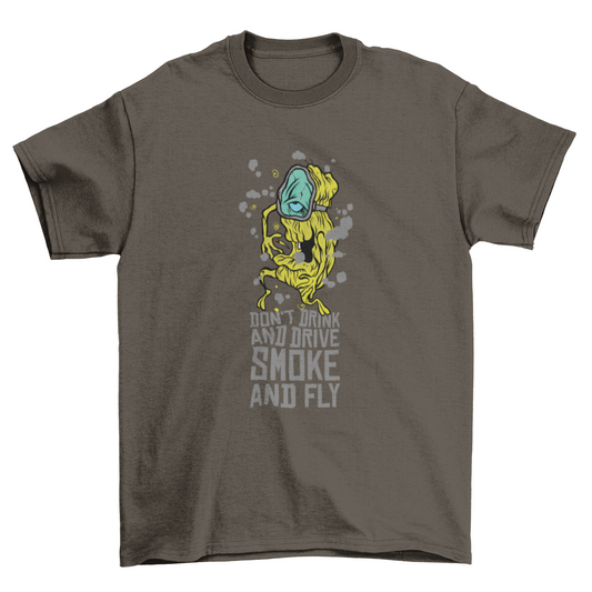 Cannabis Smoking Lettering T-shirt