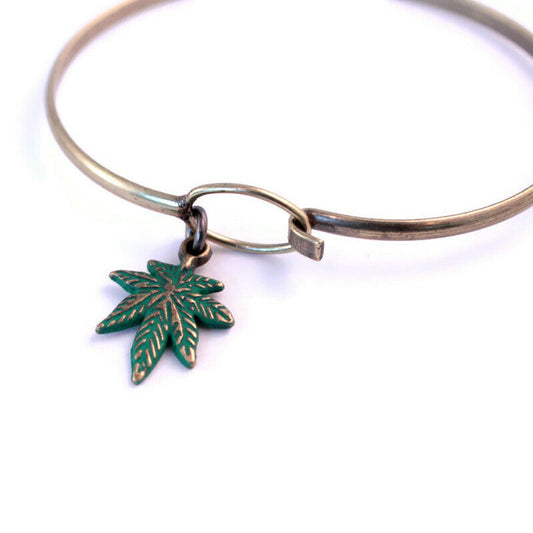 Cannabis Charm Bracelet, Necklace, or Charm Only